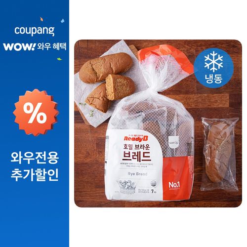 삼립 호밀 브라운 브레드 (냉동), 85g, 7개입, 1개