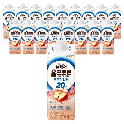 뉴케어 올프로틴 사과맛 프로틴 워터, 350ml, 18개