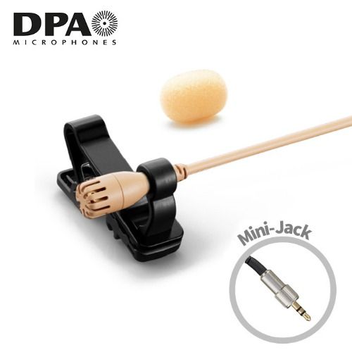 디피에이 DPA 2061-OL-C-F34 Mini-Jack 베이지 젠하이저 타입 라발리에 핀 마이크 방송 녹음 IP57등급 방진방수 색상 베이지, 베이지, 2061-OL-C-F34