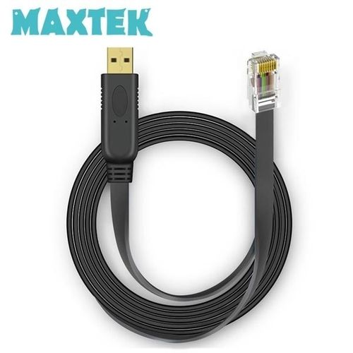 (MAXTEK) 맥스텍 USB-A 2.0 to RJ-45 시스코 콘솔 케이블 3M 시리얼 RS232 (MT643)