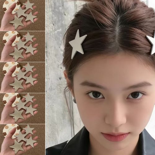 ZMBIRD 20PCS 여성 헤어핀 실버 별모양 메탈 N9097