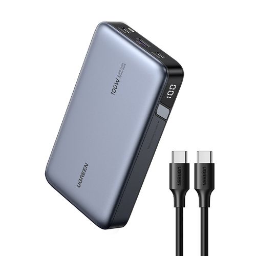 UGREEN 유그린 Nexode 100W 보조배터리 20000mAh 보조베터리 PD3.0 양방향 고속 충전 3포트 보조배터리 고속충전 240W C타입 고속 충전 케이블 동봉, PB720