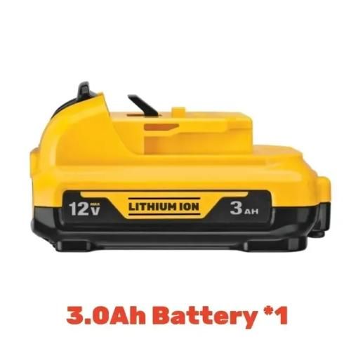 무선 충전식 리튬 이온 배터리 DCB120 12V 3.0Ah 배터리 DCB124 DW089LG DCD701F2 전동 공구 레이저 레벨
