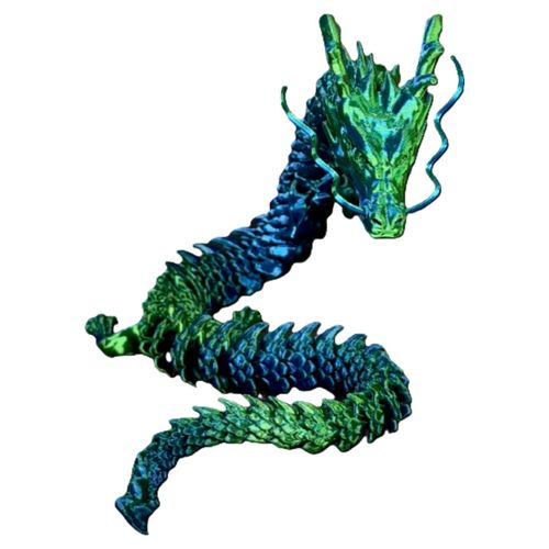 MADE IN KOREA 액션 피규어 구체 관절 3D프린팅 드래곤 피규어 청룡 45cm
