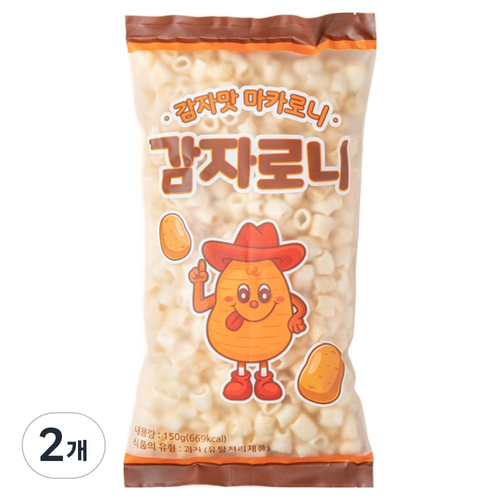 감자맛 마카로니 감자로니 뻥튀기, 150g, 2개