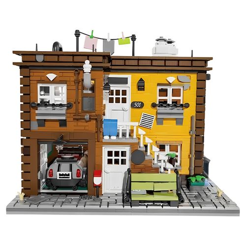 레트로 전원주택 코티지 조립 블록 MOC 2284PCS 대형 브릭 클래식 카 포함 성인용 완구 수집용 모델 하우스 건축 블록 디오라마 취미 남성 생일 선물 집콕 조립 세트, 1박스