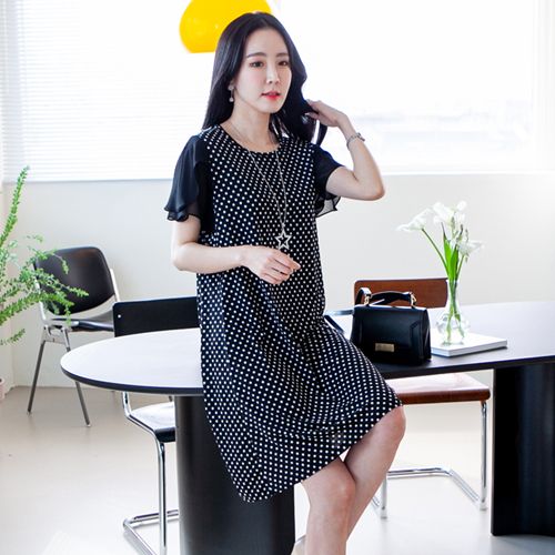 메르 반팔 점점원피스