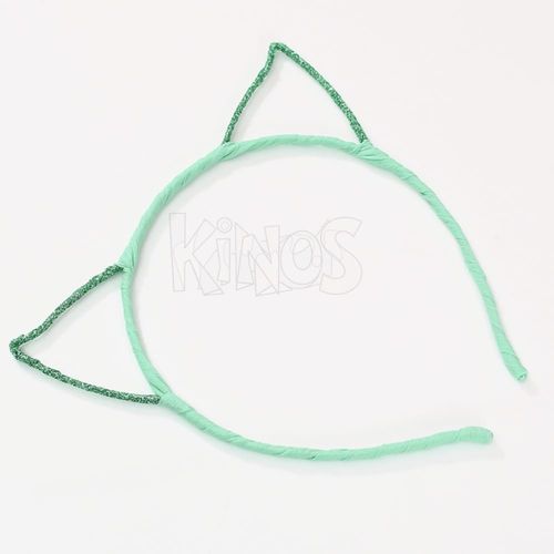 Kinos 여성머리밴드 고양이 귀 헤어밴드 민트