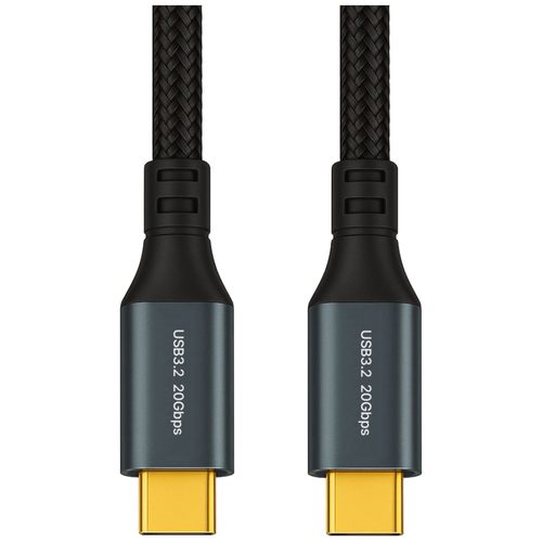 USB 3.2 GEN2 20Gbps C타입 외장 하드 메모리 데이터 고속 충전 케이블 PD 100W, 1개, 300cm, 블랙
