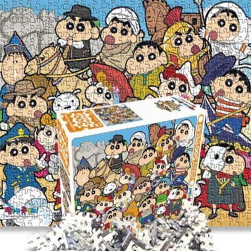 바르시 짱구는 못말려 액자퍼즐 500조각 세계여행 캐릭터퍼즐