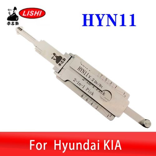 HYN11 LISHI 2in1 현대 기아 엘란트라 투싼 라투 라이온 런 디코더 자동차 문 열림 도구 잠금 해제 열쇠공