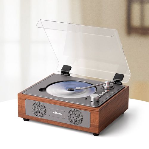 유니콘 엔틱 레트로 블루투스 휴대용 무선 CD플레이어 MF-500CD