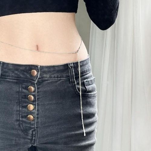 ZW032Jft 소프트 슬림 스네이크 허리 체인 여성 벨트 장식 바디 심플 레이어드 패션