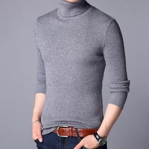 남성 골지 목폴라 터틀넥 긴팔 티셔츠 폴라니트 폴라티셔츠 7Color