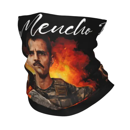 새로운 RIP El Mencho 1966-2026 멕시코 반다나 액세서리 넥 커버 프린트 랩 스카프 다기능 헤어 밴드 손목