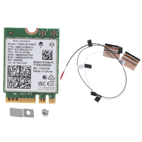인텔 AX210 블루투스 호환 PCIe 무선 네트워크 카드 Wi-Fi 6E 수신기