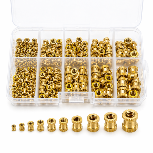 황동 인서트 너트 세트 M2~M6 열삽입 220PCS 3D프린터용 나사