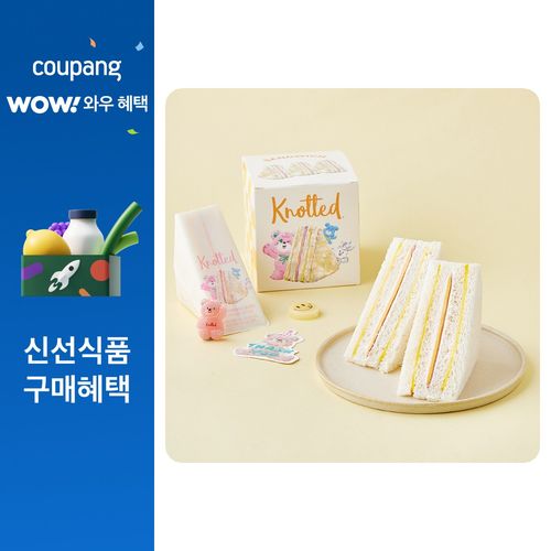 노티드 우유크림 햄치즈 샌드위치 4개입, 320g, 1개