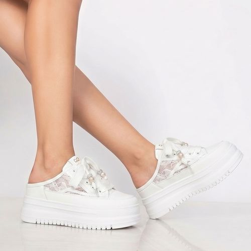 라마트리 쏙스텝 여성 키높이 통굽 블로퍼 8cm