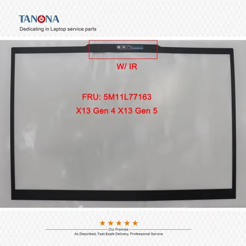 5M11L77162 블랙 신품 씽크패드 X13 4세대 노트북 LCD 전면 베젤 프레임 커버 트림 B 쉘