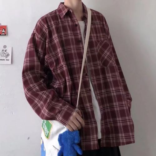 스타일닥터 남성 체크 셔츠 아우터 긴팔 컴포트 트렌디 톱