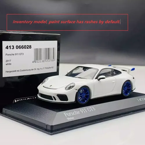 미니챔프 다이캐스트 1:43 스케일 포르쉐 911 GT3 2017 슈퍼카 시뮬레이션 합금 스태틱 자동차 모형