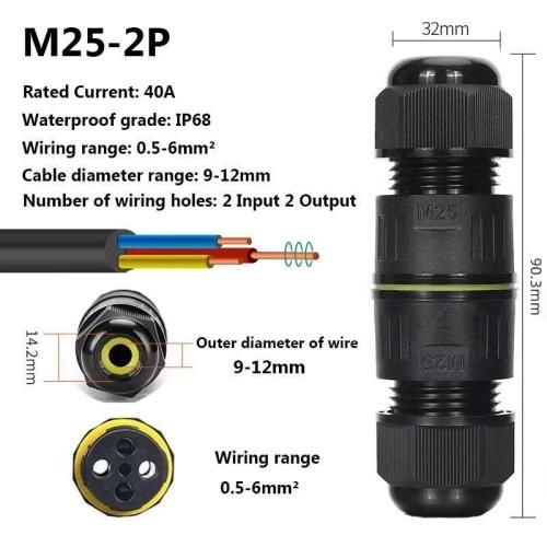 1PC IP68 방수 빠른 전기 와이어 커넥터 2 3 4 핀 솔더리스 LED 램프 케이블 배선 야외 방수 터미널 블록