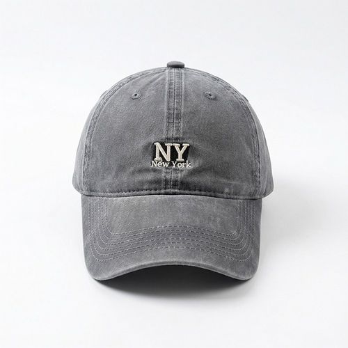 VITALO NY 데일리 볼캡 남녀공용 자수 코튼 캡모자 봄 여름 캐주얼 모자