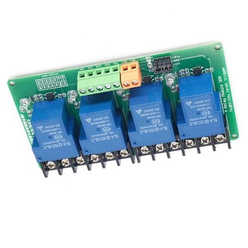 옵토커플러 격리 기능을 갖춘 PLC 자동화 장비 제어 산업 제어 DC30V AC250V용 4채널 릴레이 모듈