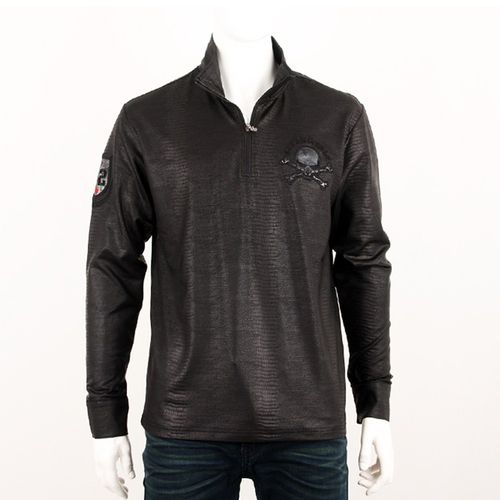 기사미 클라우드 해골 긴팔티 메탈티 바이크티 CB00382 Black