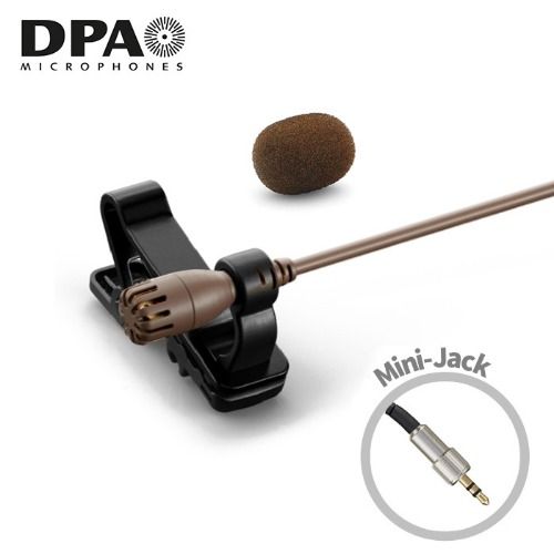 디피에이 DPA 2061-OL-C-C34 Mini-Jack 브라운 젠하이저 타입 라발리에 핀 마이크 방송 녹음 IP57등급 방진방수 색상 브라운, 브라운, 2061-OL-C-C34
