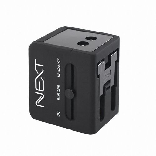 NEXTU 올인원 6A 2포트 여행용 충전기 NEXT-005TC 변환젠더/기타-기타 변환젠더