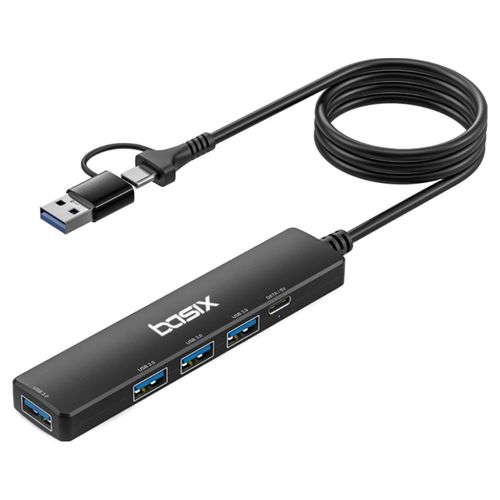 베이식스 USB 3.0 5포트 멀티 허브 1.5미터, 1개