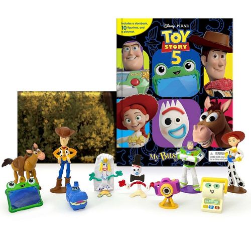 Disney Toy Story 5 My Busy Books 토이스토리5 비지북:스토리북, 10 피규어, 플레이매트 포함