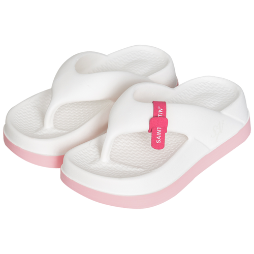 세인트새틴 버블 플랫폼 6cm 통굽 배색 쪼리 플립플랍 3color
