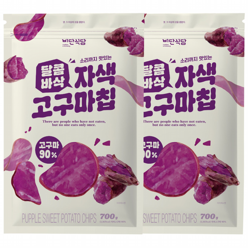 달콤바삭 자색고구마칩, 2개, 700g