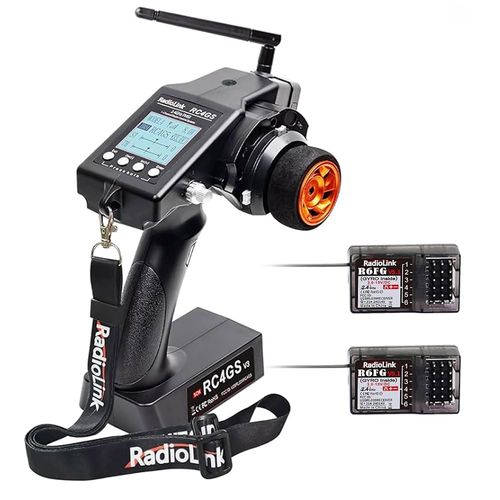 ATA HOBI Radiolink RC4GS V3(V2 업그레이드) 5채널 RC 라디오 송신기 및 2Pcs R6FG 수신기(자이로 2 4GHz 400M 리모컨 키트 ) 차량