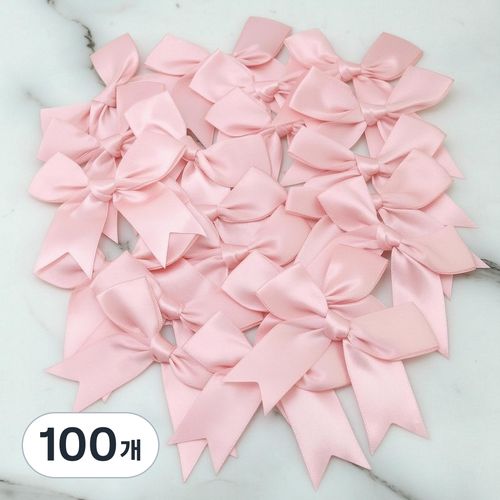 8.5cm 너비 수제 리본 DIY 의상 장식 선물 포장 크리스마스 장식 DIY 부재료, 100개, pink