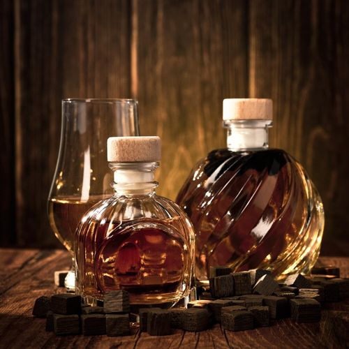 개츠비 둥근 플라스크 바이알 샘플 유리병 100/200ml 공병 바이알병, 1개