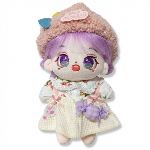 티니숲속 20cm 인형 옷 베레모 리본 원피스 5종 풀구성 세트, 1개, 핑크, 20cm