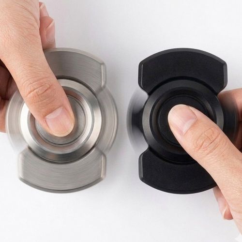 호인트 피젯스피너 피젯토이 메탈 슬라이더 스트레스해소 장난감, 1개, 투윙메탈 블랙