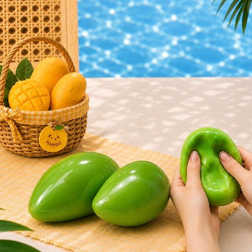 6000 변색 망고 크런치 슬랑이 말랑이 스퀴시 스트레스완화 선물 장난감