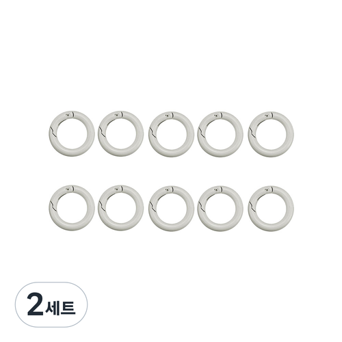 컬러오링 외경20mm 내경13mm 고리 오링 오픈형O링, 20개, 그레이