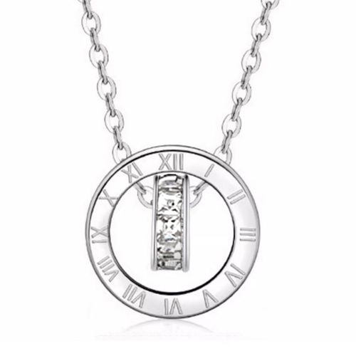 18KGP 여성용 티타늄 도금 영원한 사랑 목걸이