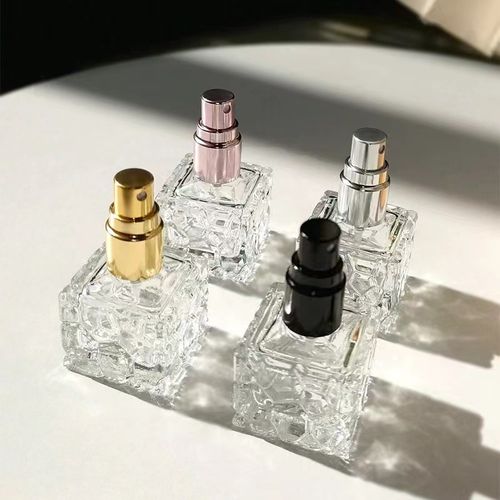 일상채움 미니 크리스탈 유리 향수 소분 공병 10ml 블랙+골드+실버+로즈골드