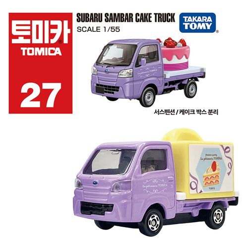토미카 27 스바루 삼바 케이크 트럭 교통수단피규어