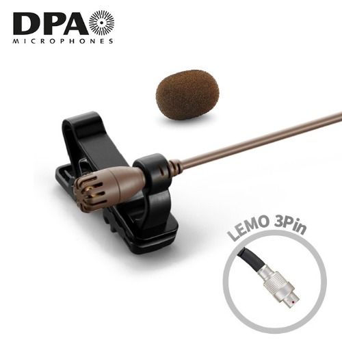 디피에이 DPA 2061-OL-C-C03 3-Pin LEMO 브라운 3Pin LEMO 타입 라발리에 핀 마이크 방송 녹음 IP57등급 방진방수 색상 브라운, 브라운, 2061-OL-C-C03