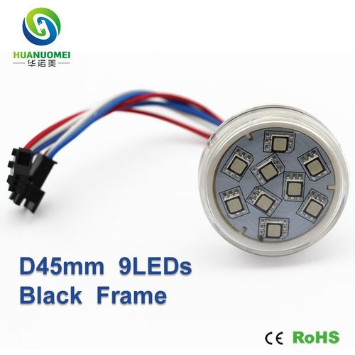 방수 스마트 SMD5050 45mm 9SMD LED 픽셀 모듈 빛 UCS1903 RGB 디지털 조명 풀 컬러 전구 놀이 (색상-DC24V input)