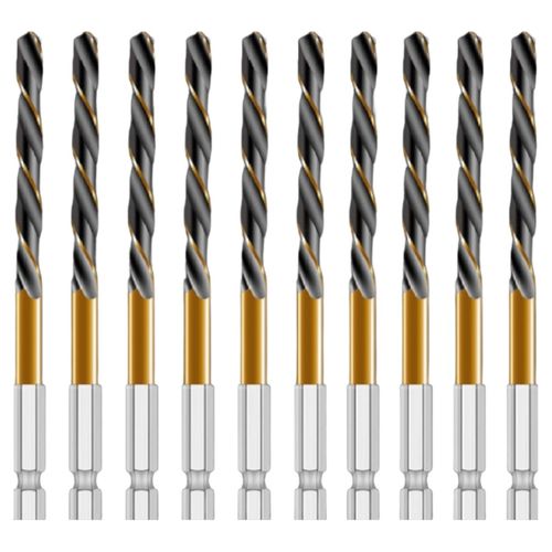 망고테크 HSS 코발트 스텐기리 철기리 5mm 10개입 세트 스텐레스 알루미늄 철판 금속 스덴 철 드릴비트, 1세트