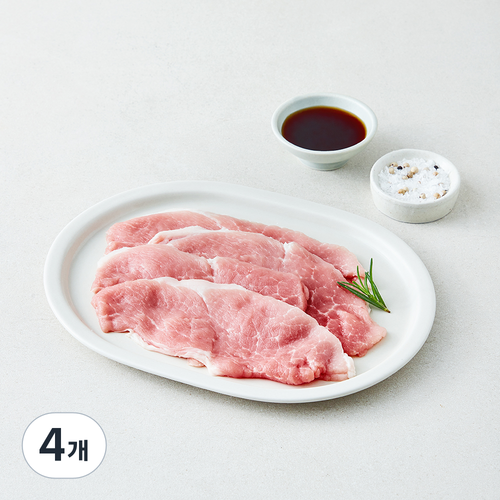 선진포크 한돈 무항생제 인증 앞다리 불고기용 (냉장), 4개, 300g